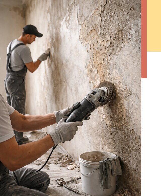 Снятие и удаление краски со стен в Гусь-Хрустальном от 2247 руб. — ОТДЕЛОЧНИК-Гсь