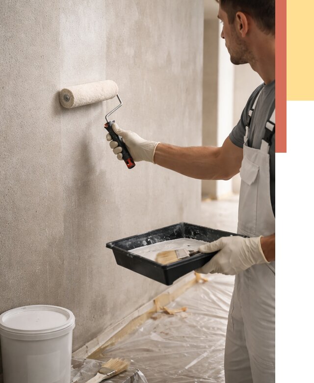 Грунтовка стен в Гусь-Хрустальном от 2354 руб. м2 — быстро, недорого, с материалом | ОТДЕЛОЧНИК-Гсь