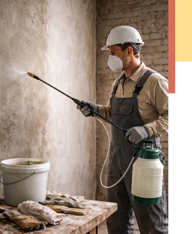 Антисептическая обработка стен в Гусь-Хрустальном от 1284 руб. — быстро и недорого | ОТДЕЛОЧНИК-Гсь