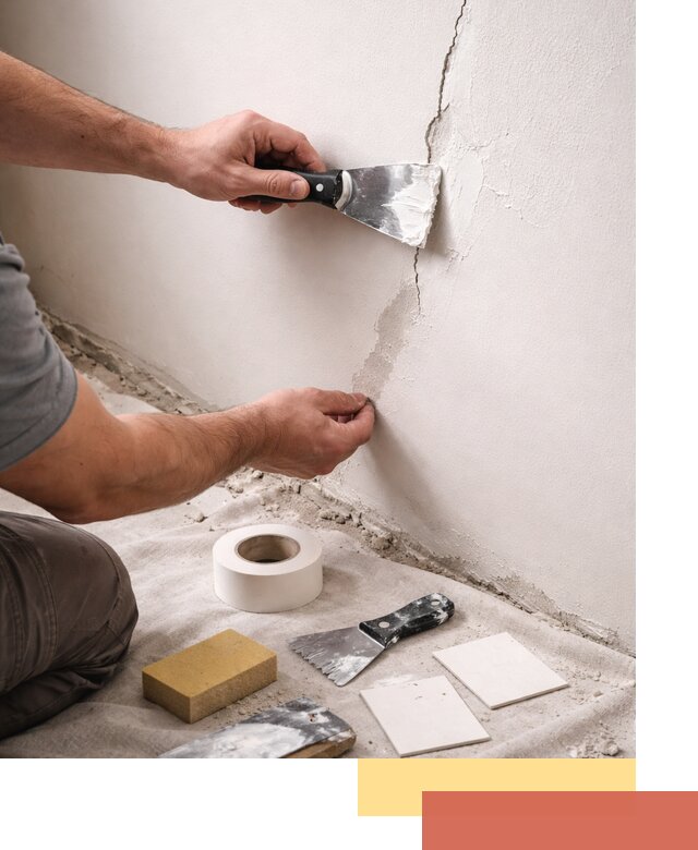 Заделка трещин и сколов в стенах и потолках в Гусь-Хрустальном