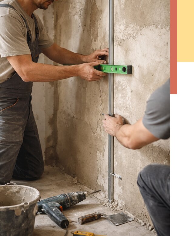 Установка штукатурных маяков в Гусь-Хрустальном от 7489 руб. — быстро и недорого | ОТДЕЛОЧНИК-Гсь