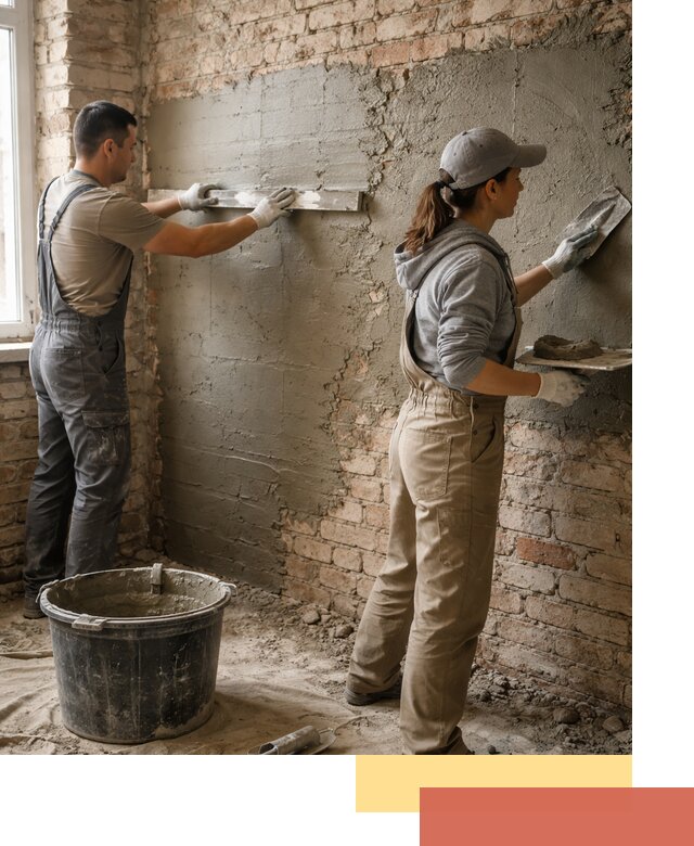 Штукатурка кирпичных стен в Гусь-Хрустальном — качественно и надежно