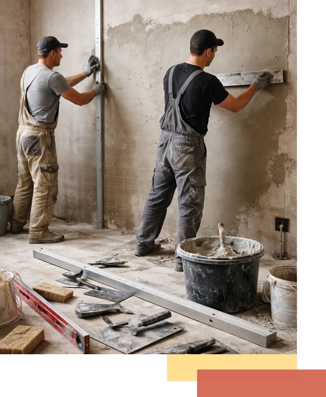 Профессиональная штукатурка стен под плитку в Гусь-Хрустальном