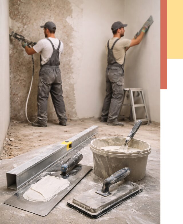 Штукатурка стен под обои в Гусь-Хрустальном от 4814 руб./м2 — выравнивание под обои | ОТДЕЛОЧНИК-Гсь