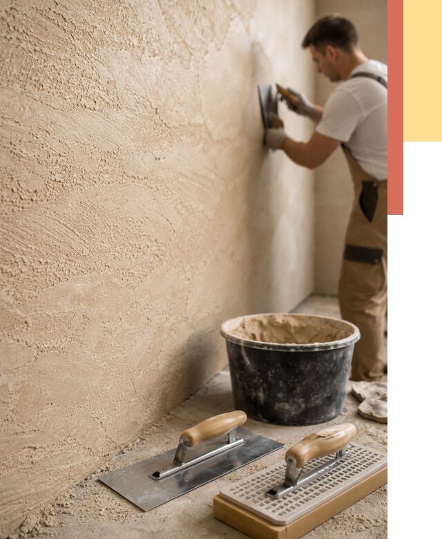 Декоративная штукатурка травертин в Гусь-Хрустальном от 1926 руб/м2 — качественно и недорого | ОТДЕЛОЧНИК-Гсь