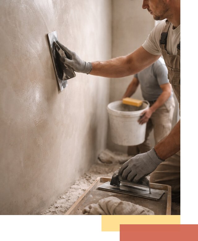 Нанесение марокканской штукатурки таделакт в Гусь-Хрустальном
