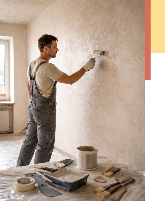 Нанесение лессирующей краски по декоративке в Гусь-Хрустальном от 1872 руб. | ОТДЕЛОЧНИК-Гсь