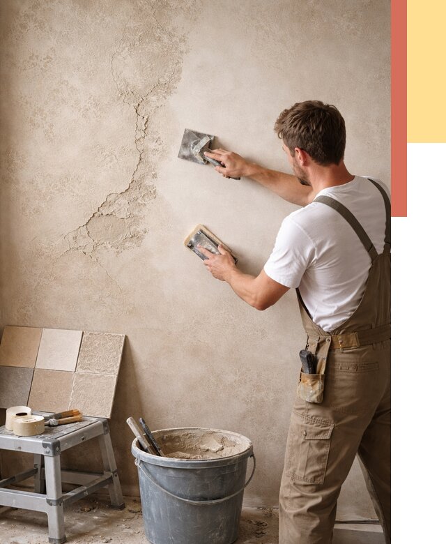 Ремонт декоративной штукатурки в Гусь-Хрустальном от 4814 руб. под ключ | ОТДЕЛОЧНИК-Гсь