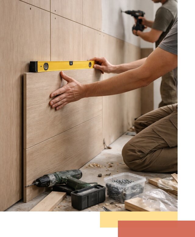 Профессиональный монтаж МДФ панелей на стены в Гусь-Хрустальном