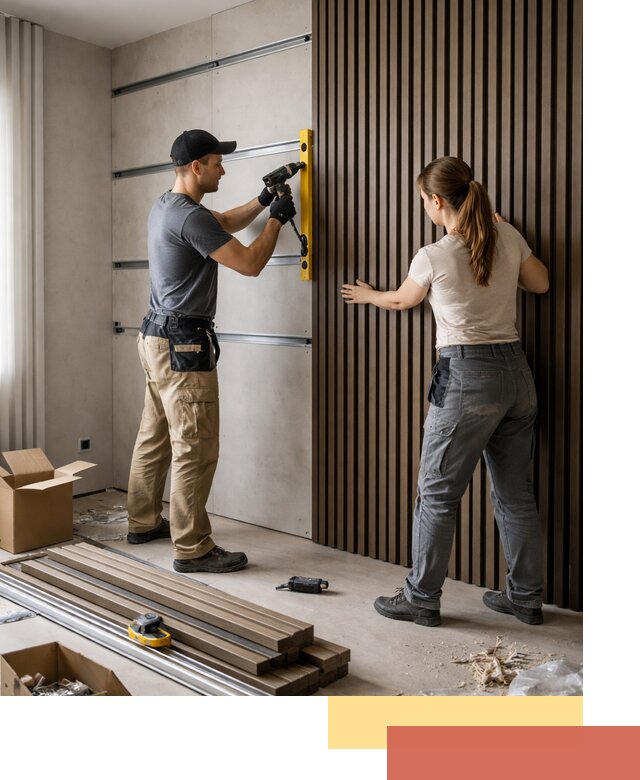 Монтаж реечных панелей на стены в Гусь-Хрустальном