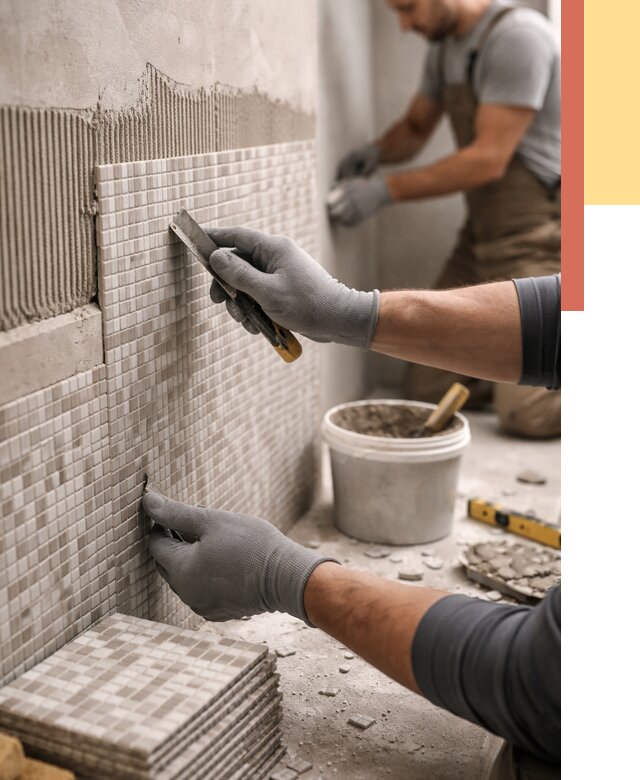 Облицовка стен мозаикой в Гусь-Хрустальном от 3423 руб/м2 — укладка мозаики на стены | ОТДЕЛОЧНИК-Гсь