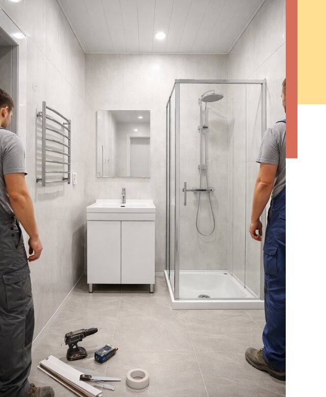 Отделка ванной комнаты панелями ПВХ в Гусь-Хрустальном от 4814 руб. за м2 | ОТДЕЛОЧНИК-Гсь