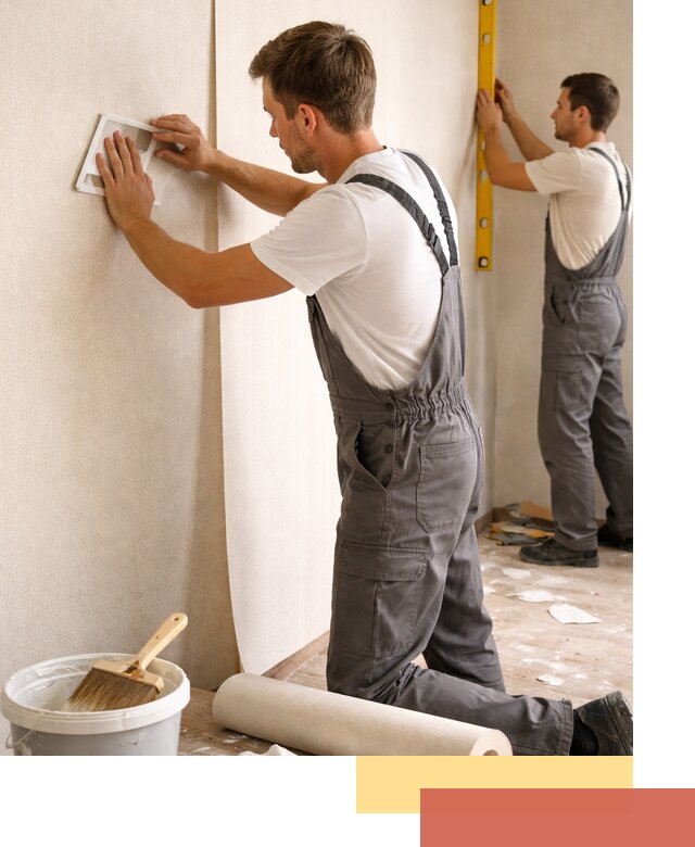 Поклейка бумажных обоев в Гусь-Хрустальном качественно и недорого