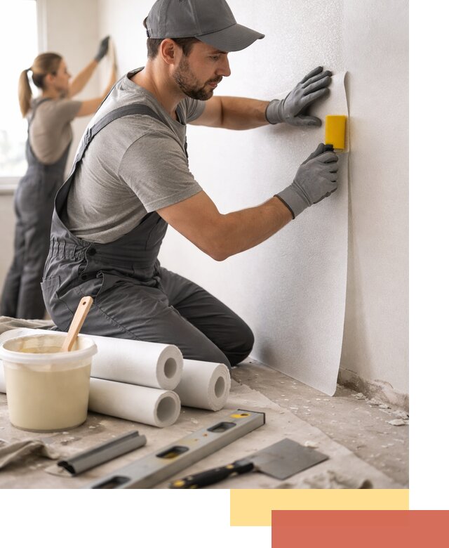 Поклейка стеклообоев профессионально в Гусь-Хрустальном