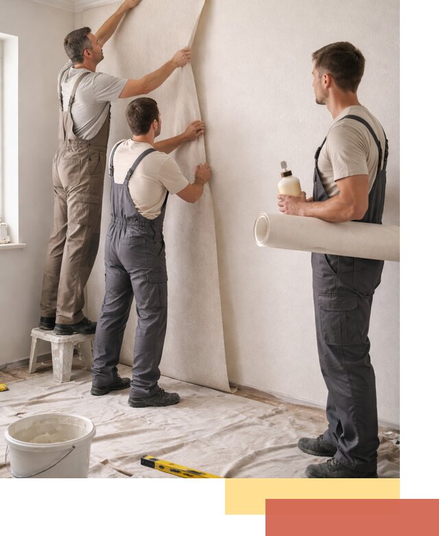 Оклейка стен обоями в Гусь-Хрустальном — качественно и профессионально