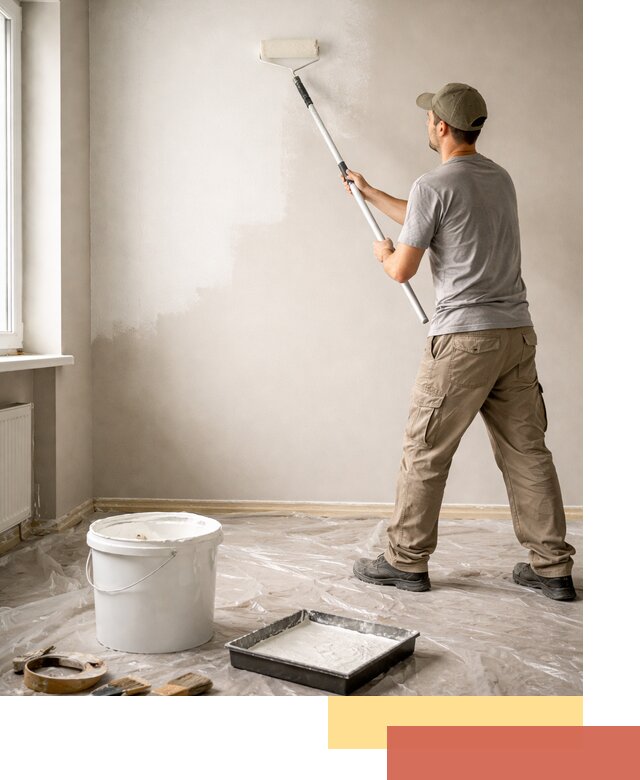 Покраска стен латексной краской в Гусь-Хрустальном качественно и быстро