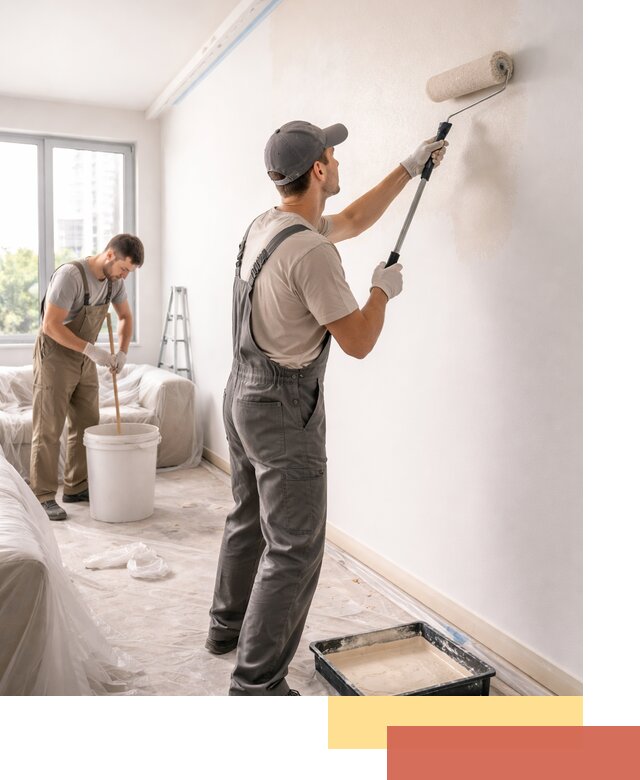 Покраска стен в офисе в Гусь-Хрустальном — быстрый и качественный ремонт