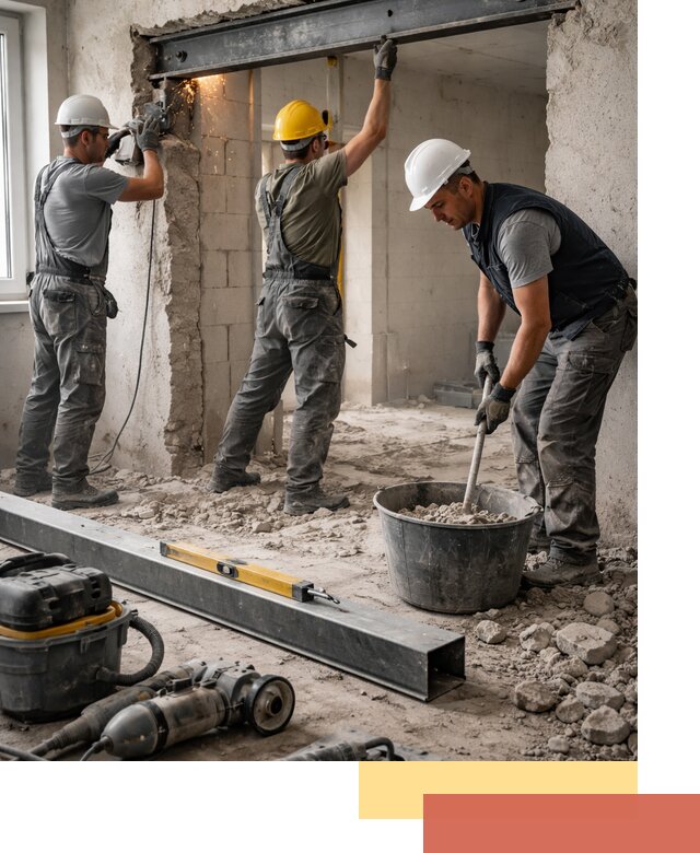 Создание проемов в стенах и несущих конструкциях в Гусь-Хрустальном