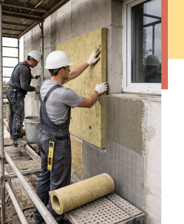 Утепление стен в Гусь-Хрустальном от 4600 руб. под ключ — быстро и недорого | ОТДЕЛОЧНИК-Гсь