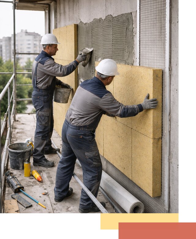 Утепление стен зданий и домов в Гусь-Хрустальном качественно и надежно
