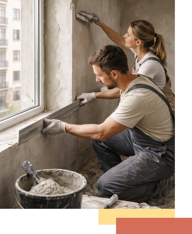 Штукатурка откосов дверей и окон профессионально в Гусь-Хрустальном