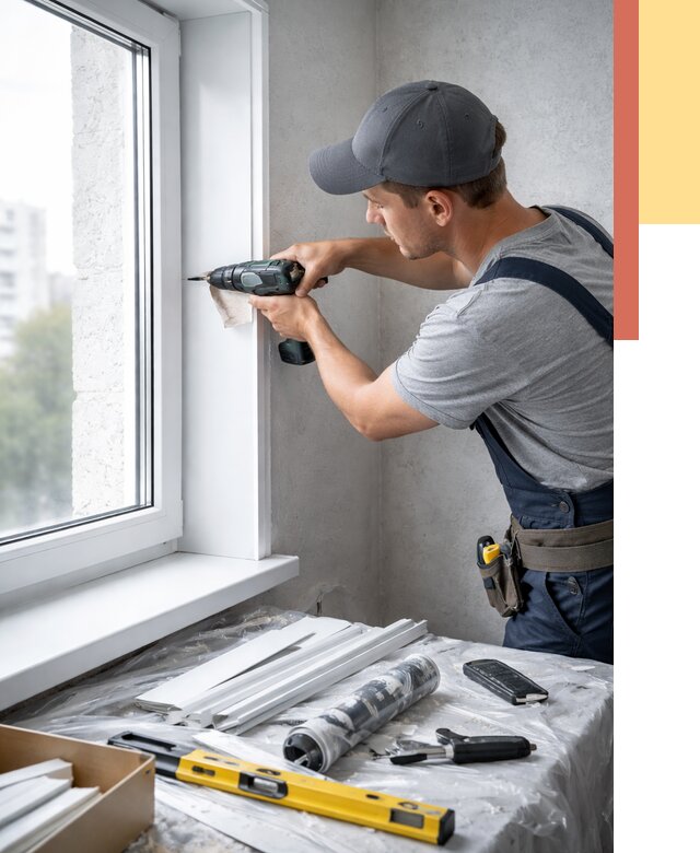 Установка пластиковых откосов в Гусь-Хрустальном от 2407 руб. | ОТДЕЛОЧНИК-Гсь монтаж, быстро и недорого