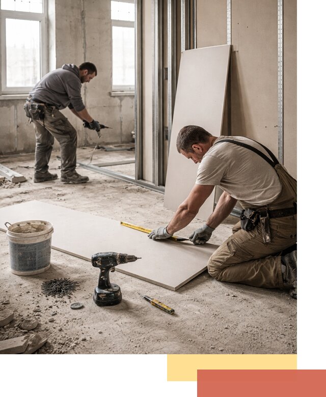 Кладка перегородок из ПГП под ключ в Гусь-Хрустальном