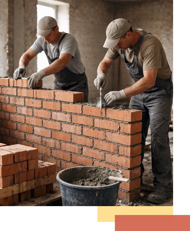 Кладка кирпичных перегородок под ключ в Гусь-Хрустальном