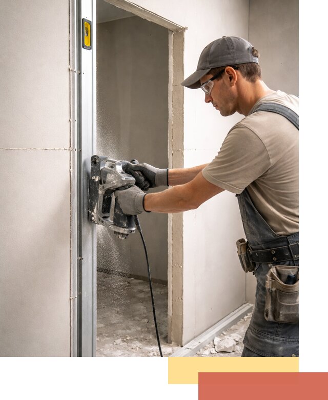 Устройство дверного проема в перегородке в Гусь-Хрустальном