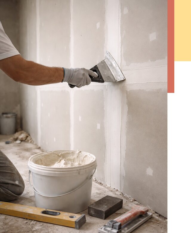 Шпаклевка перегородок из гипсокартона в Гусь-Хрустальном от 2675 руб. — услуги ОТДЕЛОЧНИК-Гсь