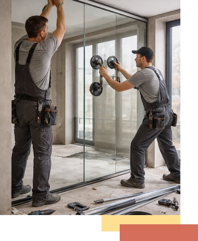 Цельностеклянные перегородки под ключ в Гусь-Хрустальном