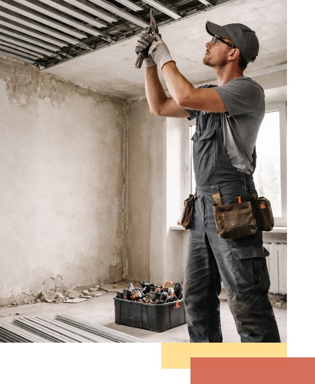 Демонтаж реечного потолка в Гусь-Хрустальном быстро и аккуратно