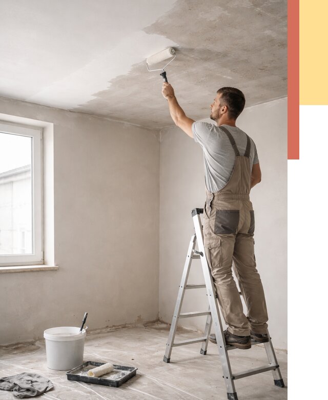 Грунтовка потолка в Гусь-Хрустальном от 2675 руб. — быстро и недорого | ОТДЕЛОЧНИК-Гсь