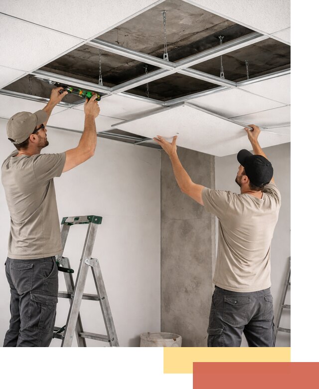Монтаж потолка Армстронг под ключ в Гусь-Хрустальном