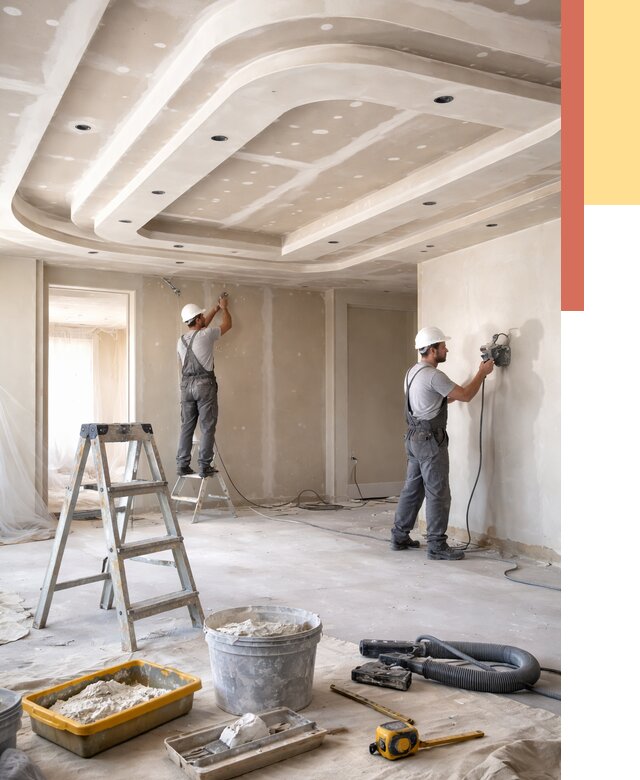 Многоуровневый потолок из гипсокартона в Гусь-Хрустальном от 802 руб. под ключ | ОТДЕЛОЧНИК-Гсь