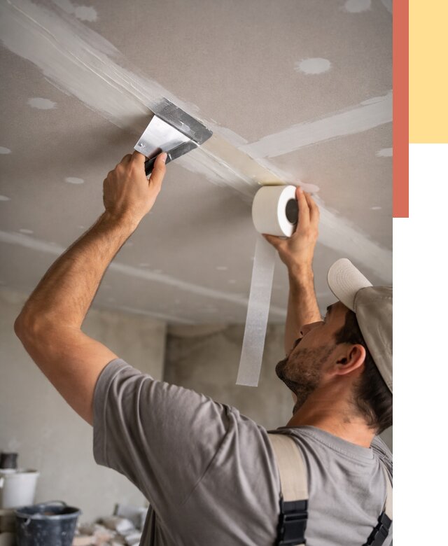 Обработка швов потолка ГКЛ в Гусь-Хрустальном от 8024 руб. под ключ | ОТДЕЛОЧНИК-Гсь