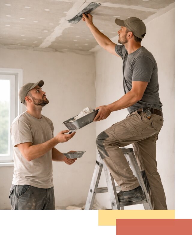 Шпаклевка потолка из гипсокартона в Гусь-Хрустальном качественно и быстро