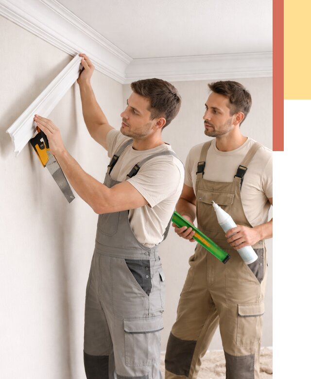 Монтаж потолочного плинтуса в Гусь-Хрустальном от 2461 руб. — быстро и недорого | ОТДЕЛОЧНИК-Гсь