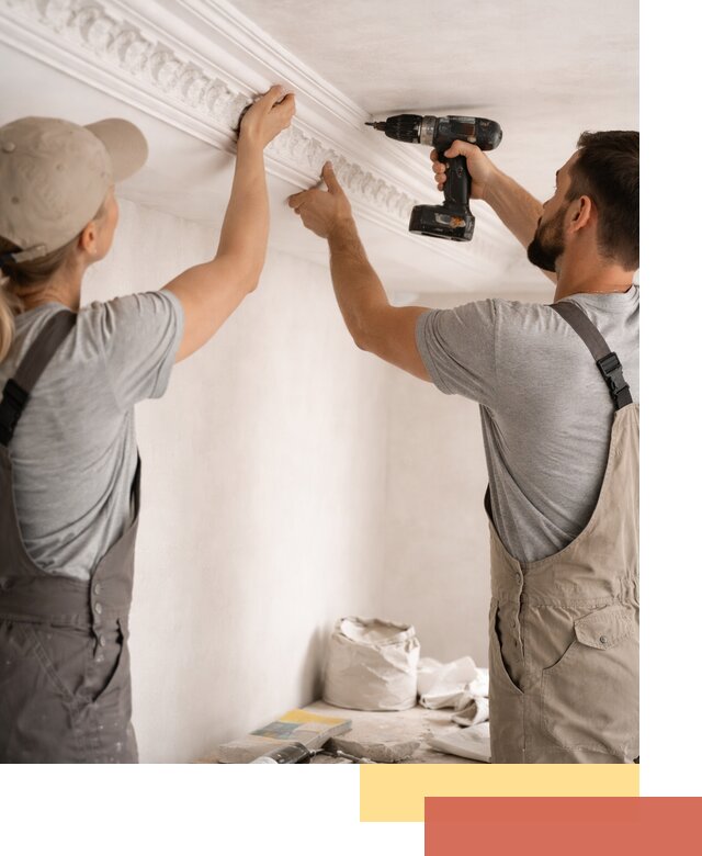 Профессиональный монтаж лепнины на потолок в Гусь-Хрустальном