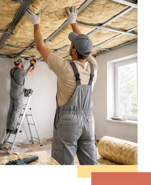 Утепление потолка под ключ в Гусь-Хрустальном качественно и быстро